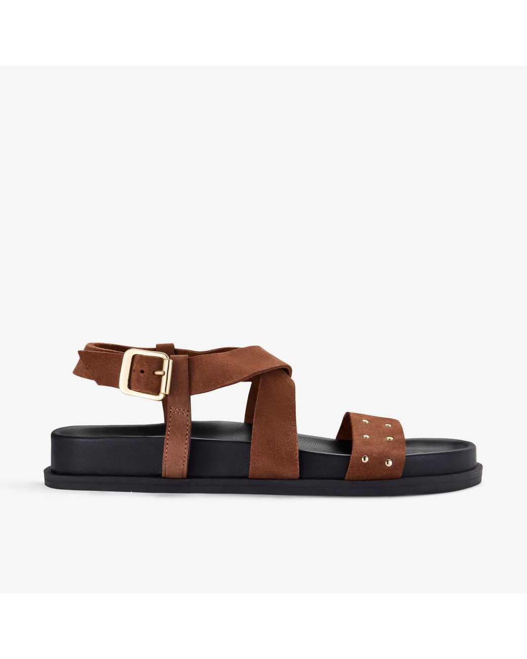 Clarks Brown Zarlea Strap Tan Sandals