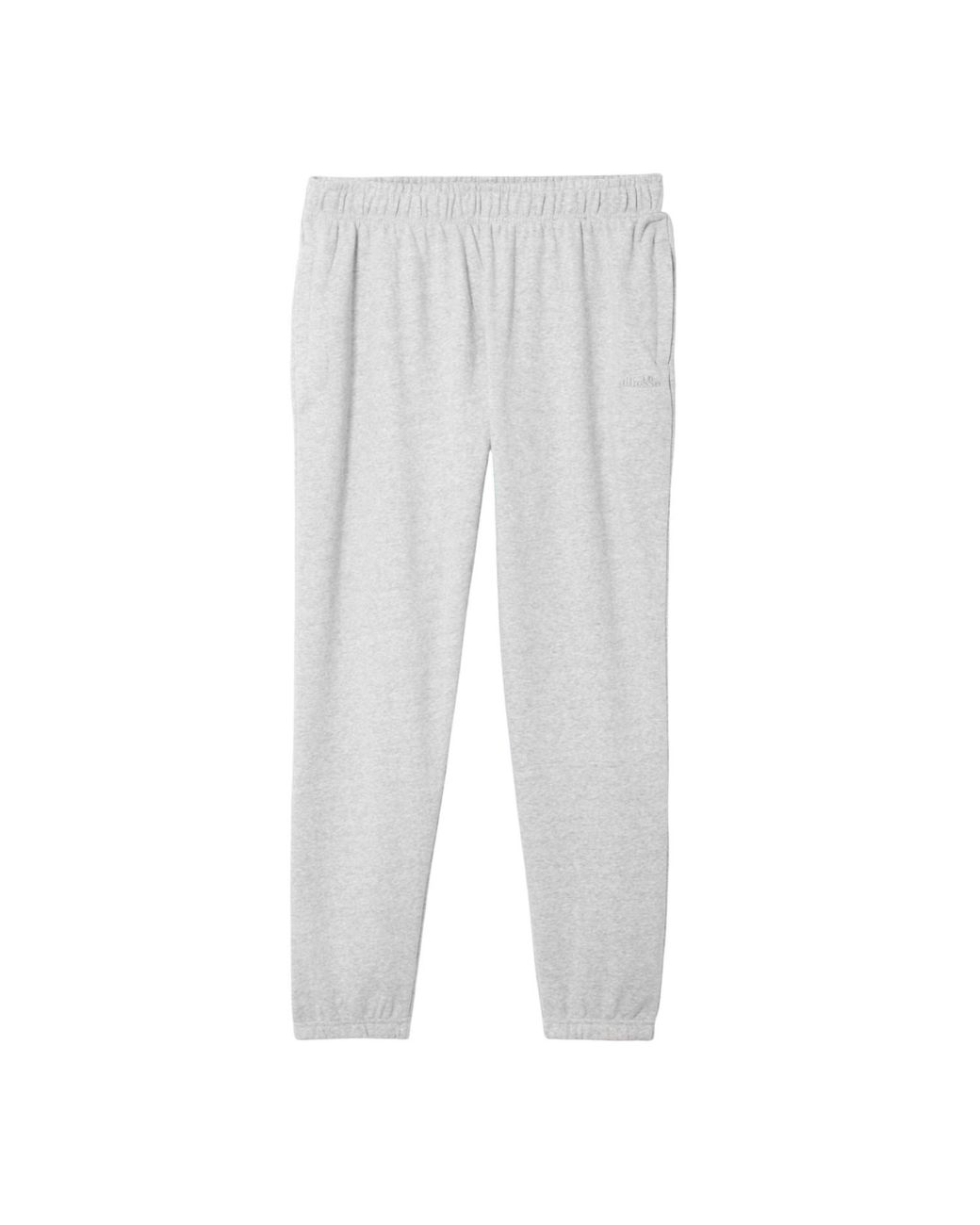 Ellesse White Pideura Jogging Bottoms (Light Marl) for men