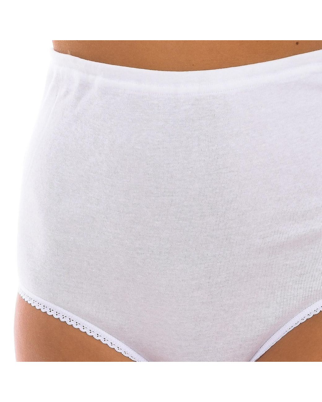 Playtex Damen-Höschen Aus Baumwolle Mit Klassischem, Unsichtbarem Effekt Und Ultraflacher Taille P01Bm in het White