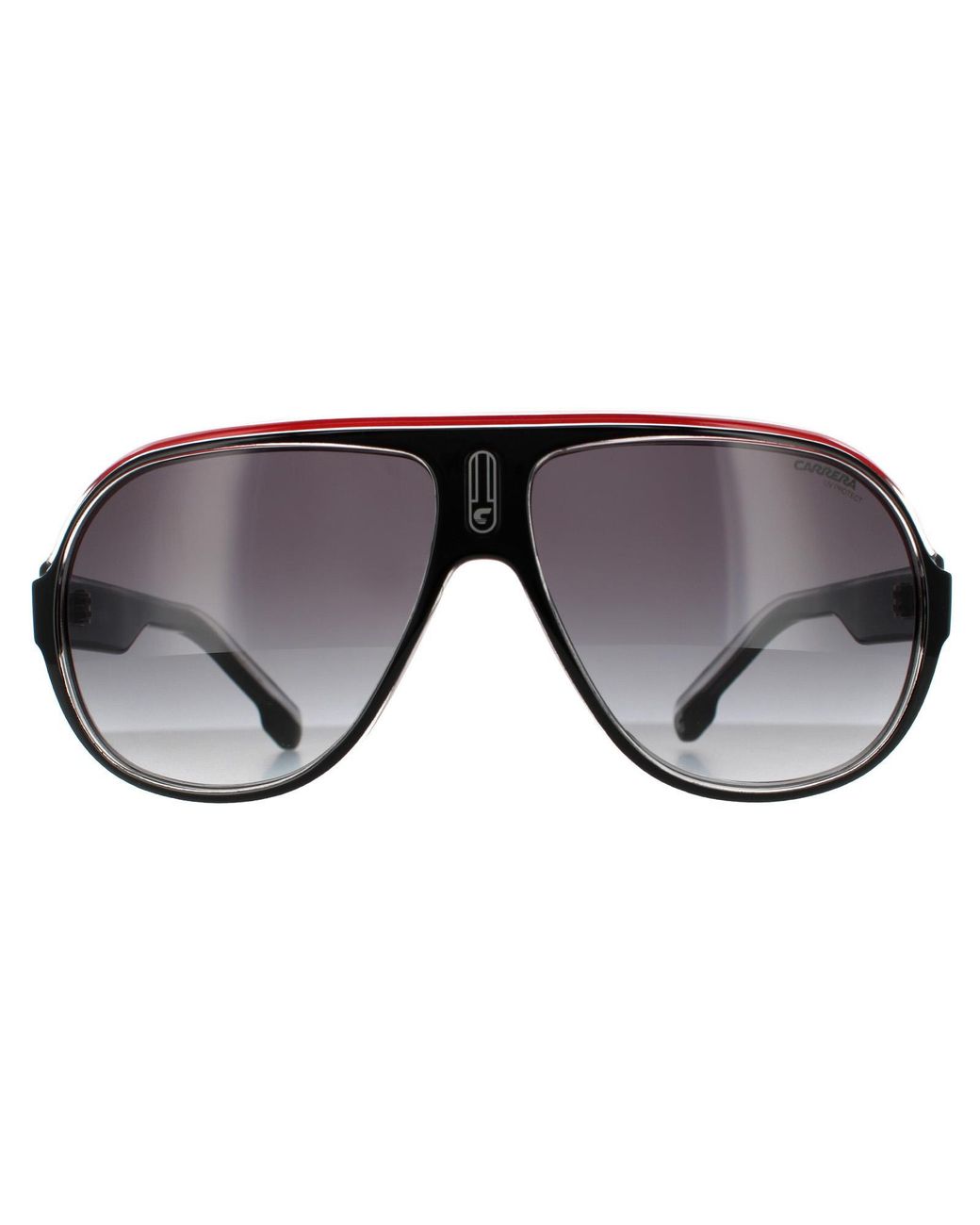 Carrera Gray Aviator Crystal Dark Gradient Sunglasses