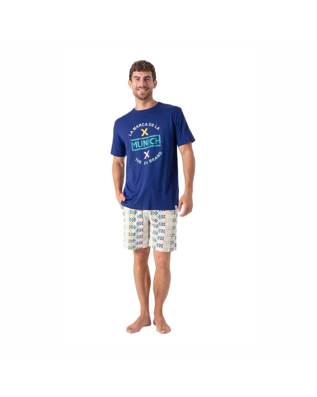 Munich Blue Summer Short Pyjamas Mu9 for men