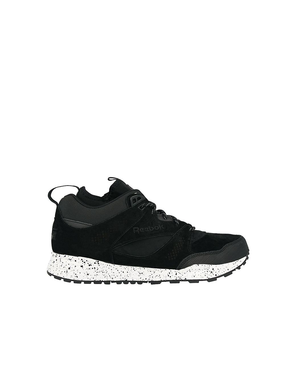 Reebok Black Ventilator Mid Lace-Up Synthetic Trainers M49036 for men