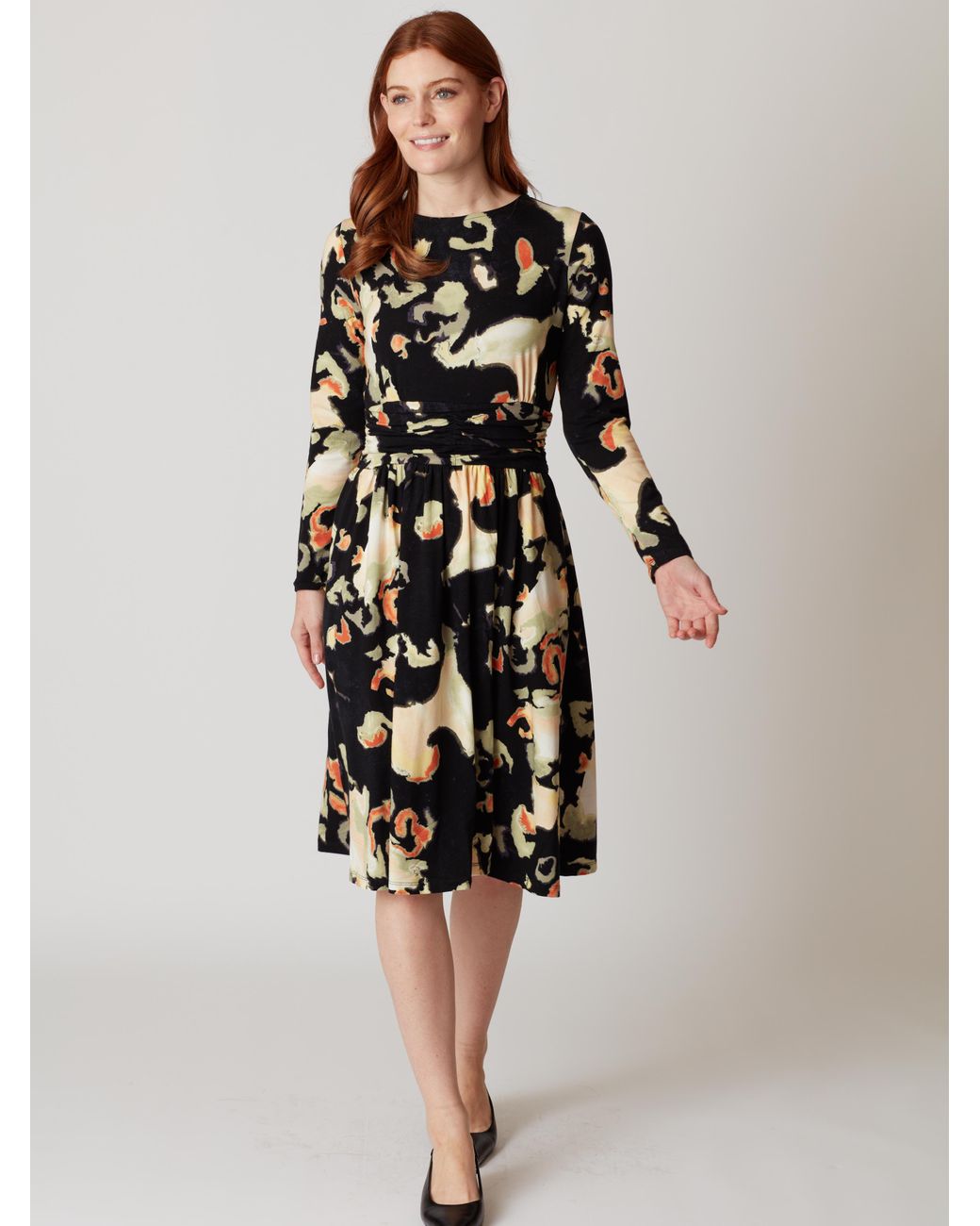 Thought Melato Fit And Flare Dress in Black Lyst UK