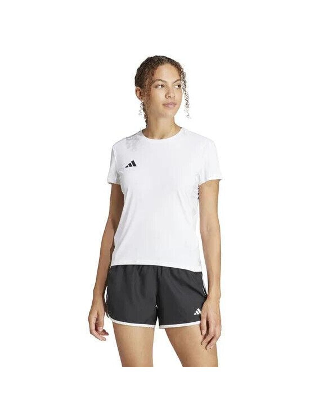 Adidas White Adizero Aeroready Running T-Shirt