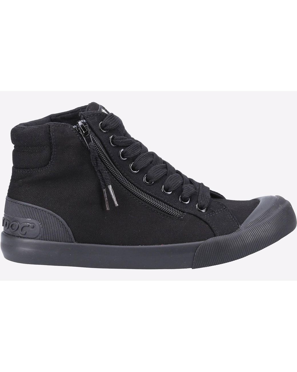 Rocket Dog Black Jazzin Hi-Top Trainers