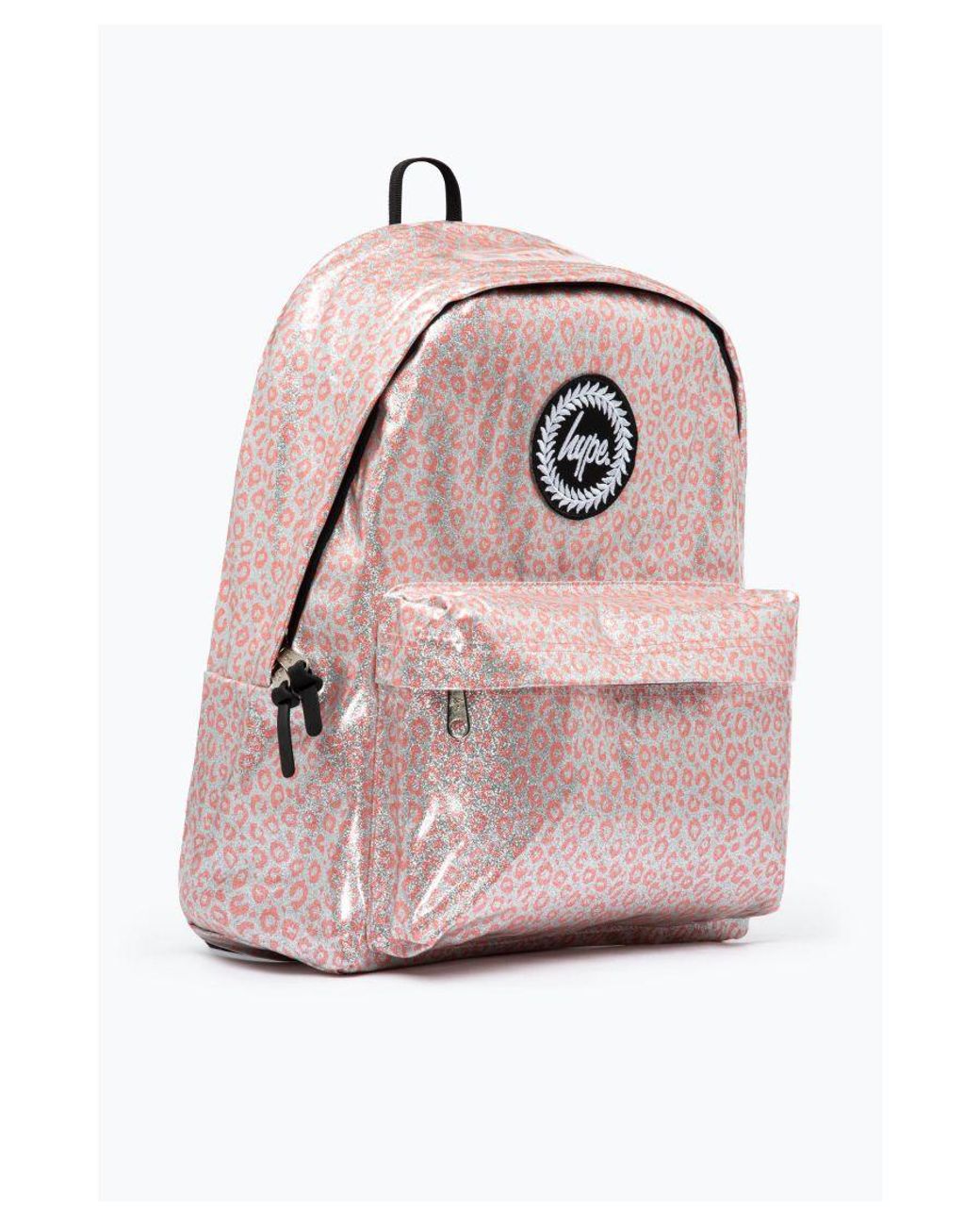 Hype Glitter Leopard Backpack in Pink Lyst UK