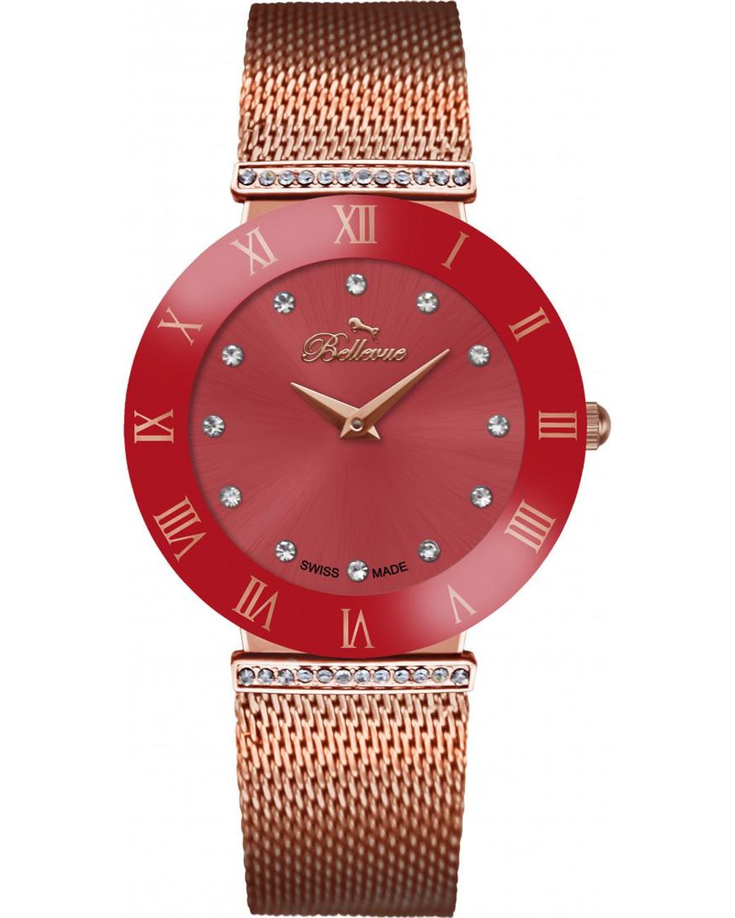 Bellevue Red F-117 Ladies Watch