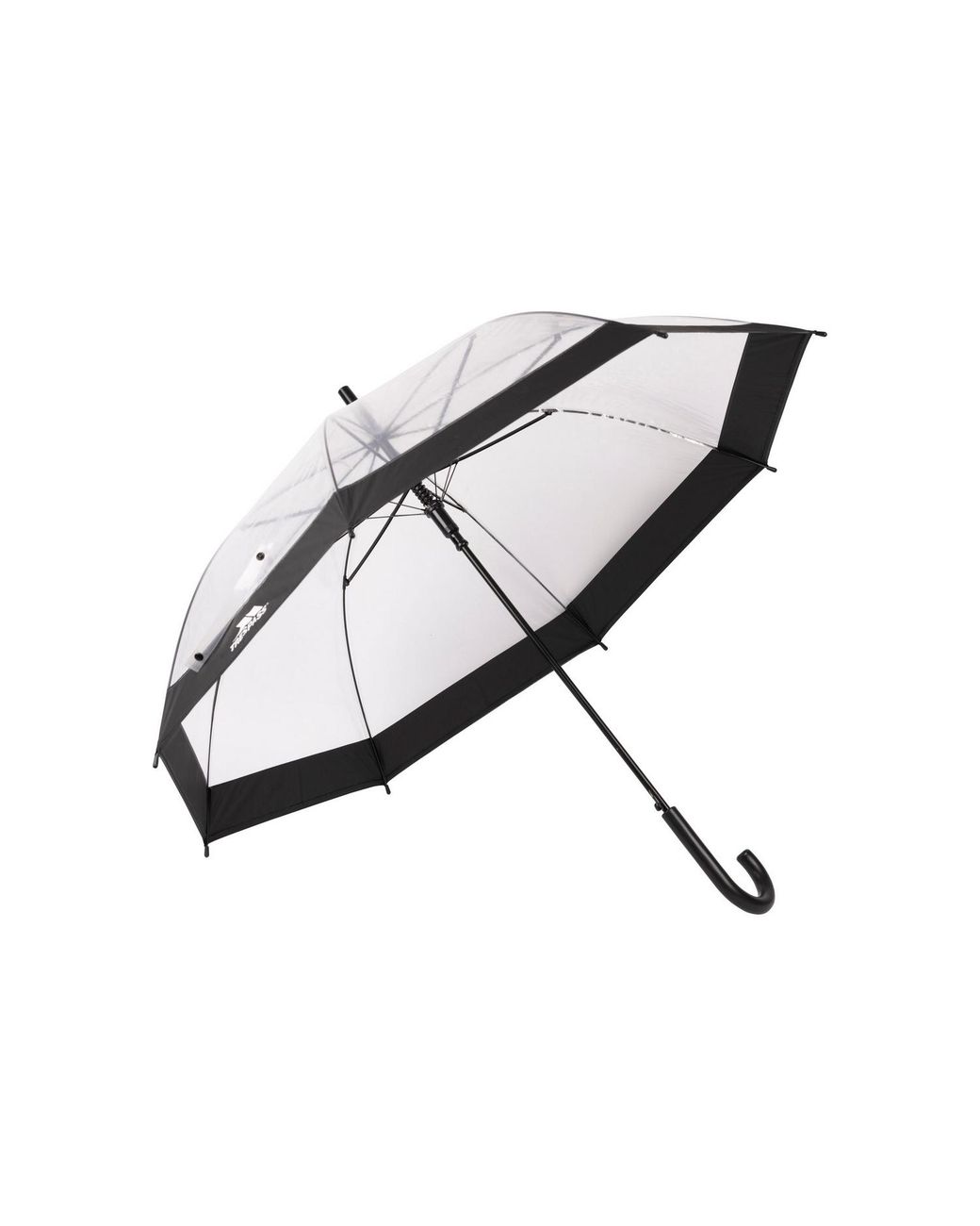 Trespass Brown Adult Rainfall Clear Poe Stick Umbrella