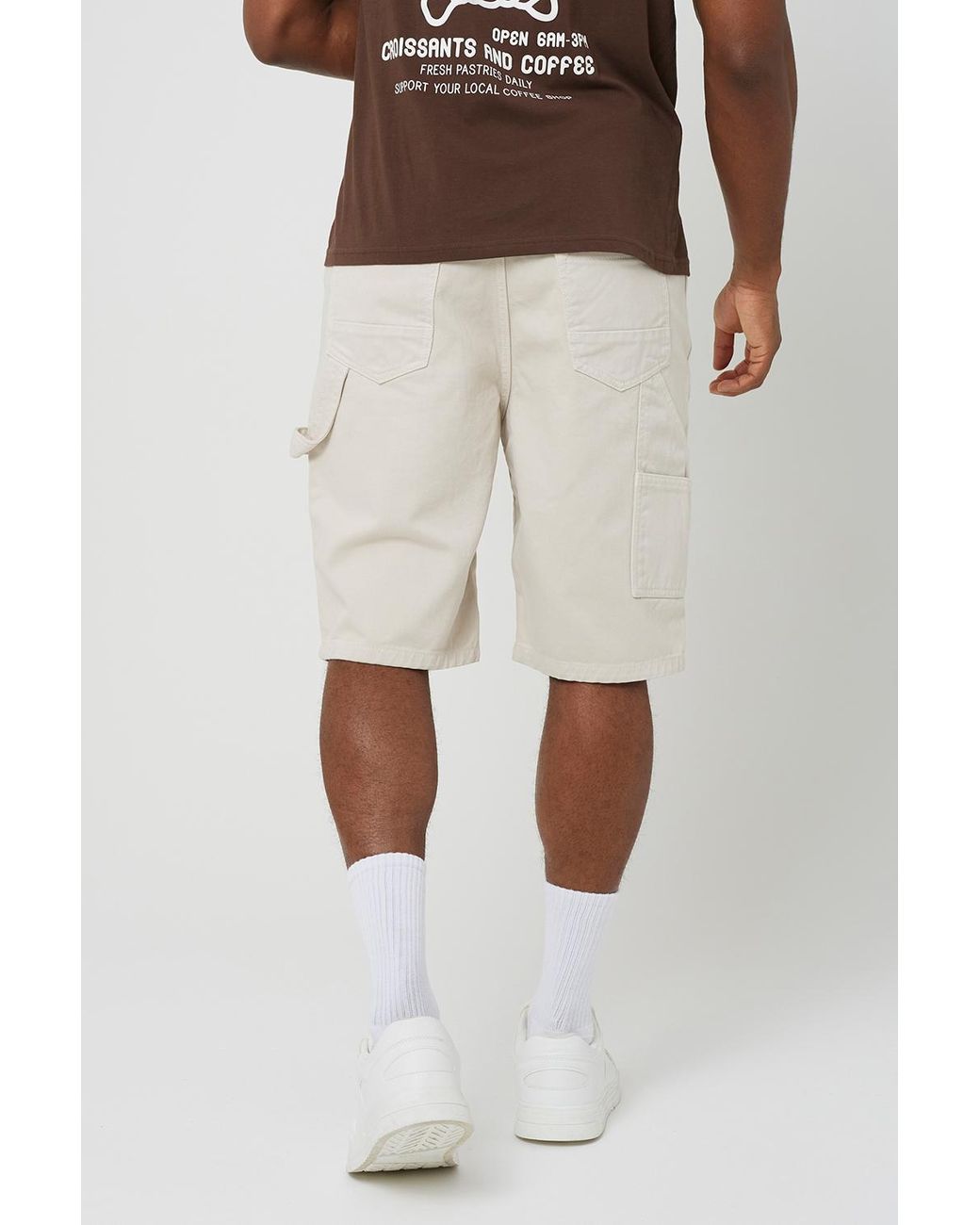 Brave Soul Blue Printed Swim Shorts for men