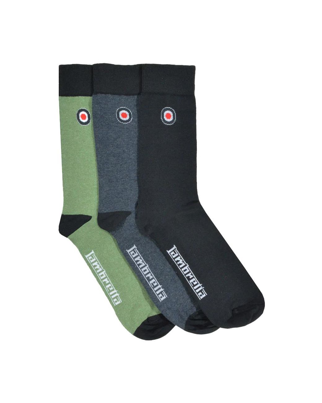 Lambretta Blue Classic Socks (Pack Of 3) for men