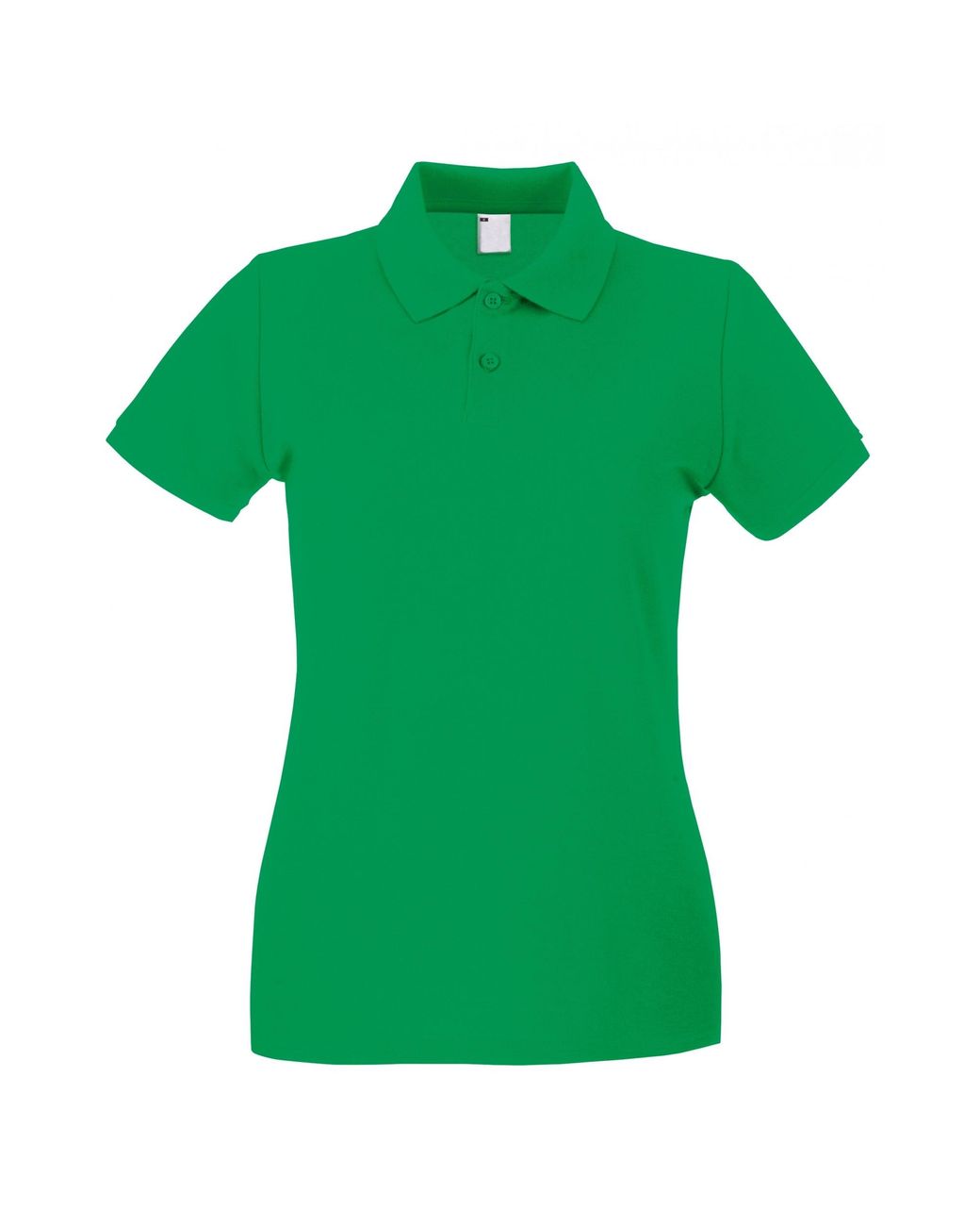 Fruit Of The Loom Green Ladies Lady Fit Short-Sleeved Polo Shirt (Bright) Cotton