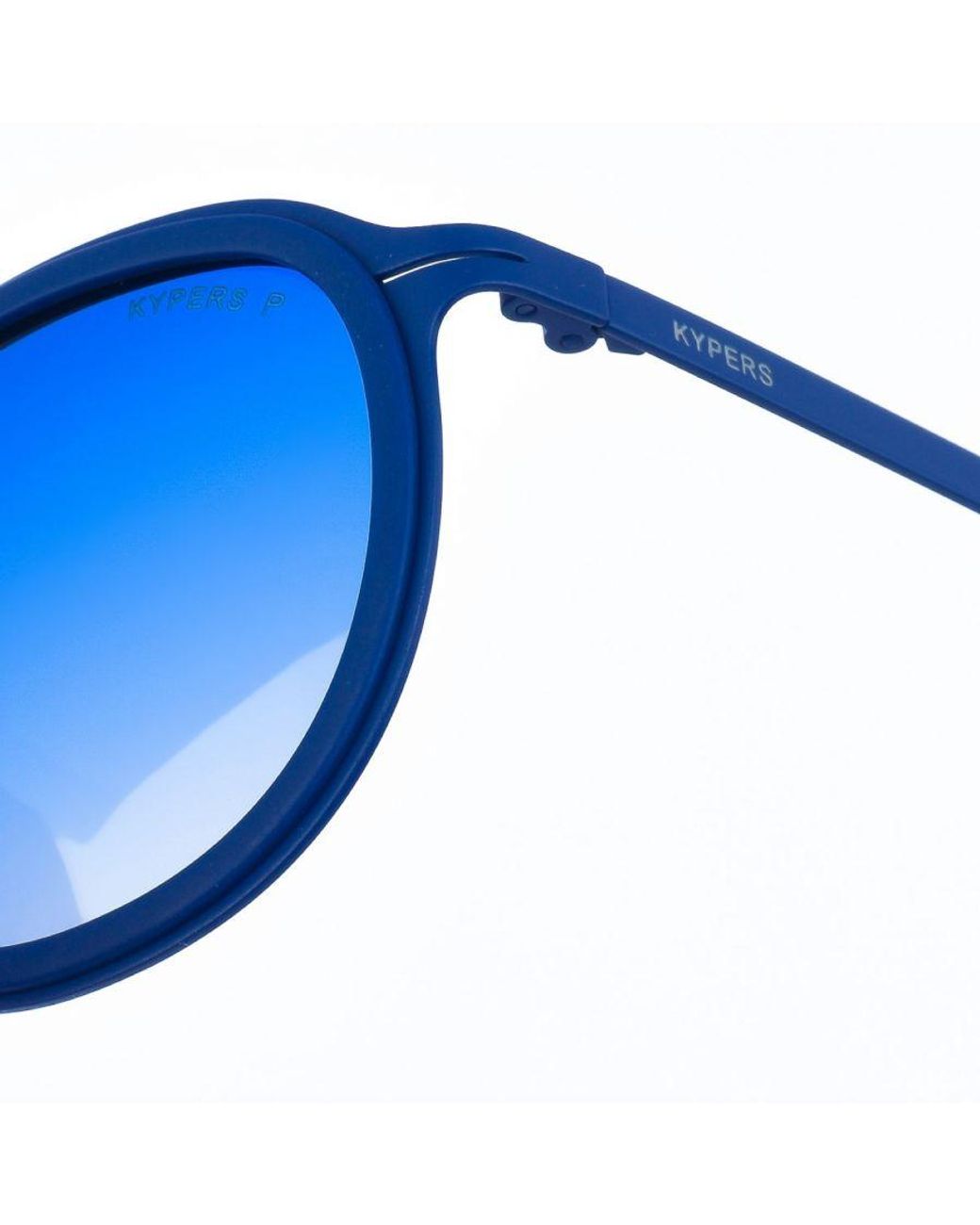 Kypers Blue Jossie Oval-Shaped Metal Sunglasses