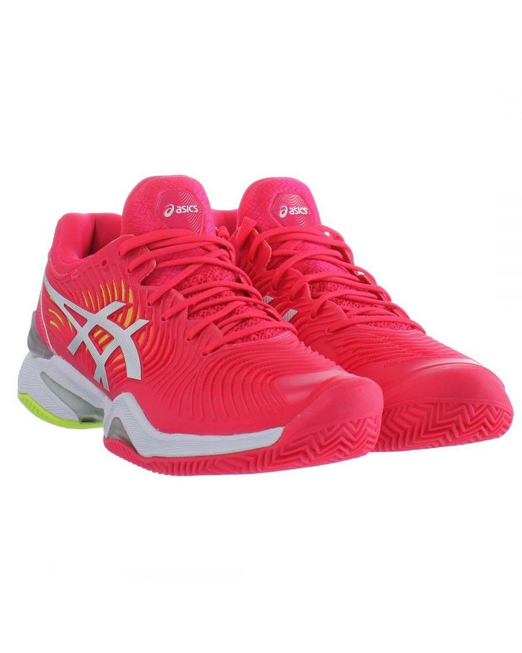 Asics Red Court Ff 2 Clay Trainers