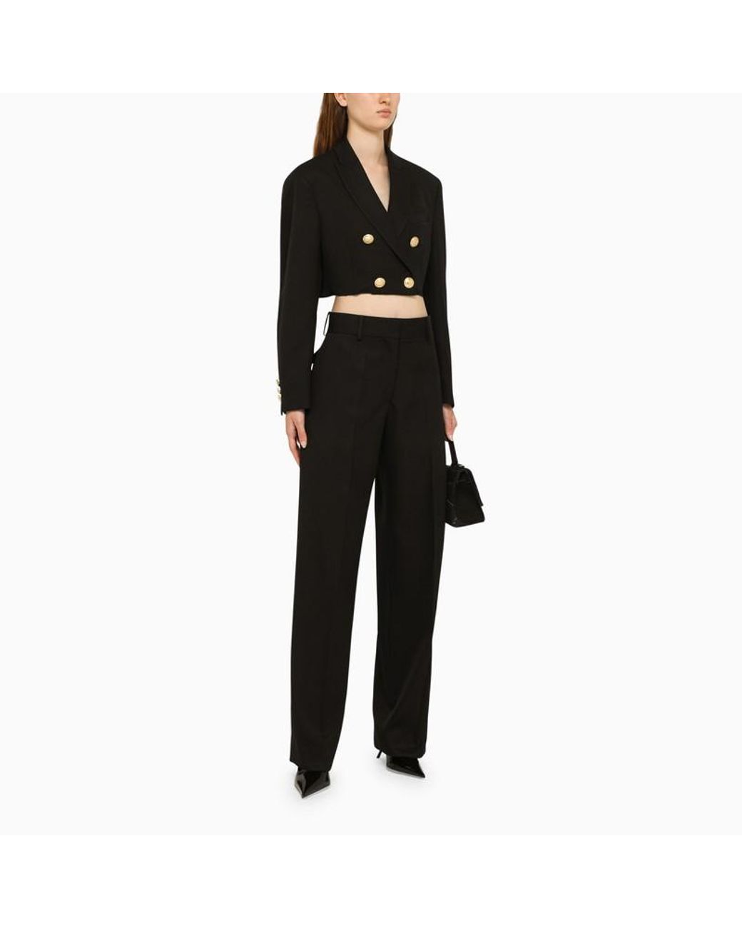 Palm Angels Black Blend Boyfriend Blazer