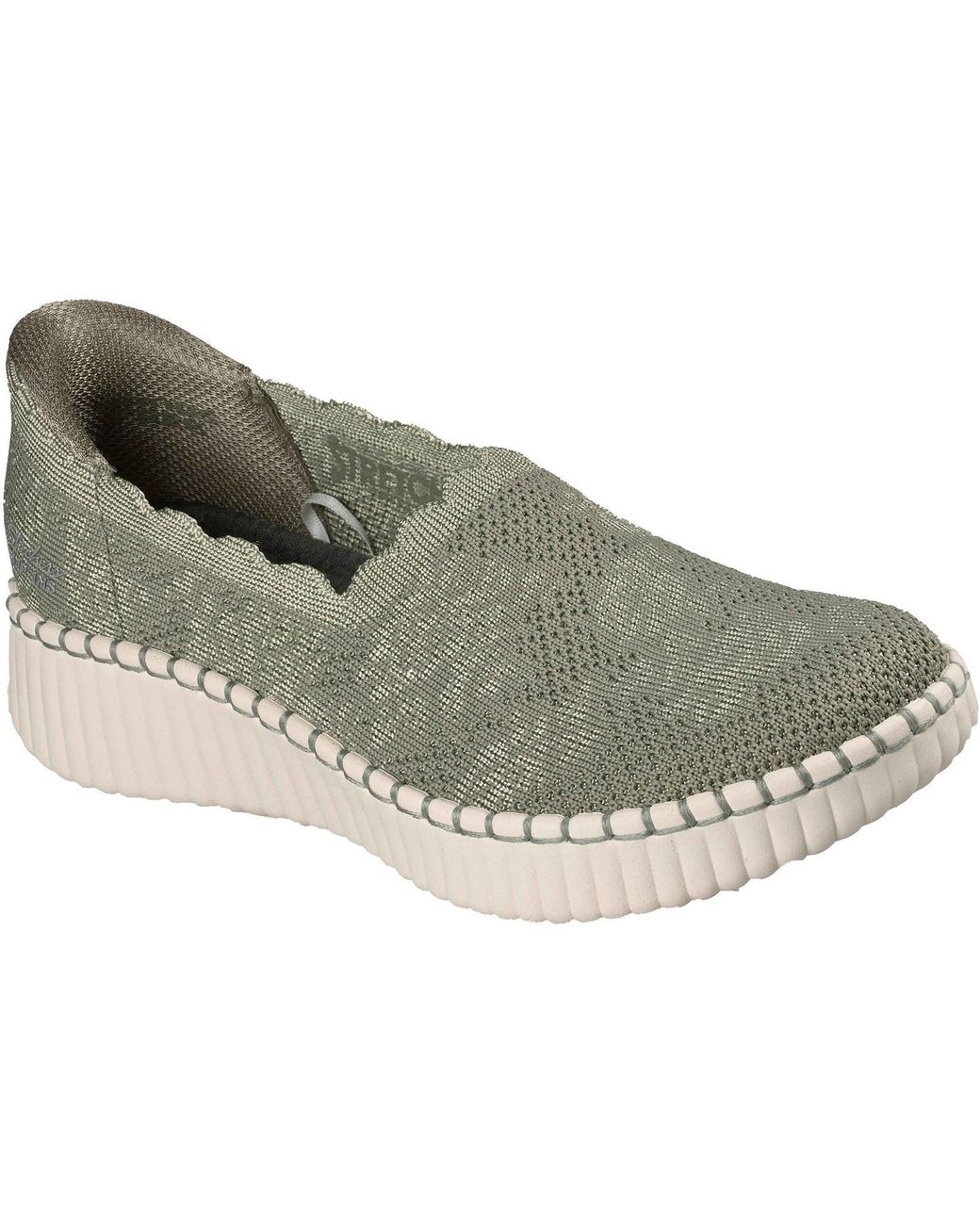 Skechers Gray Wilshire Boulevard Polyester Trainers