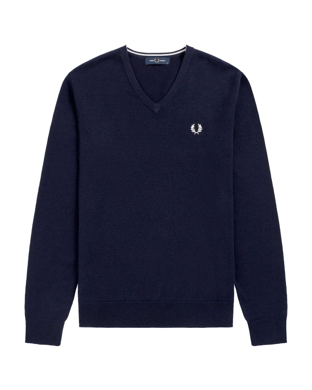 Fred Perry Blue Fredperry Fp Classic V Neck Jumper Sweater Wool for men