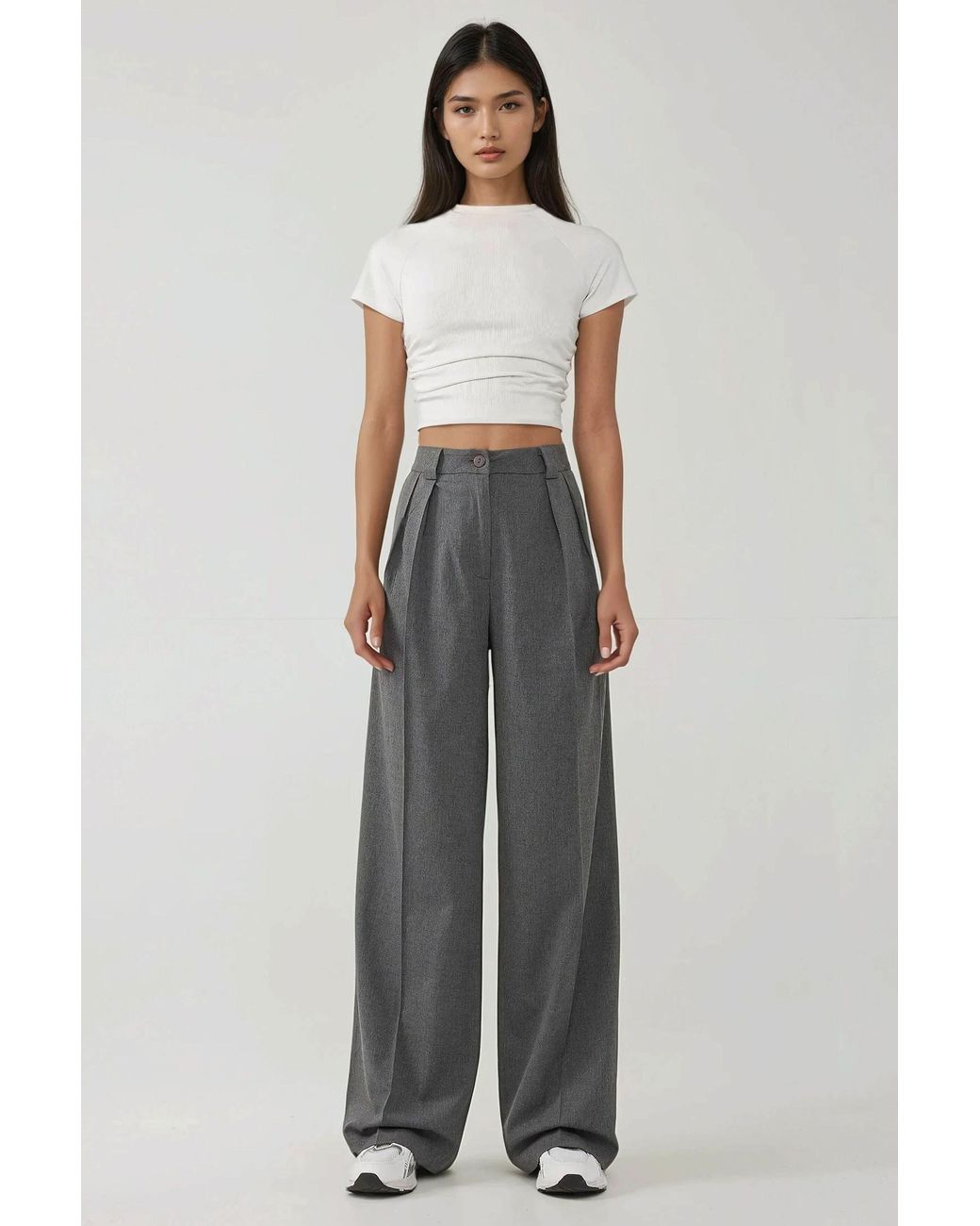 Hiccup Black High Waist Palazzo Wide Leg Pants
