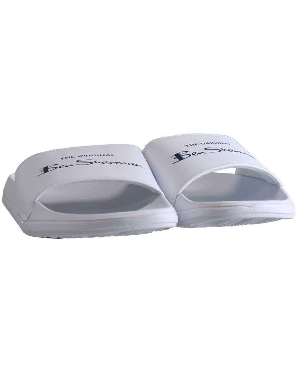 Ben Sherman Blue Margate Slip-on White Synthetic S Flip-flops Bs20906_white/navy for men