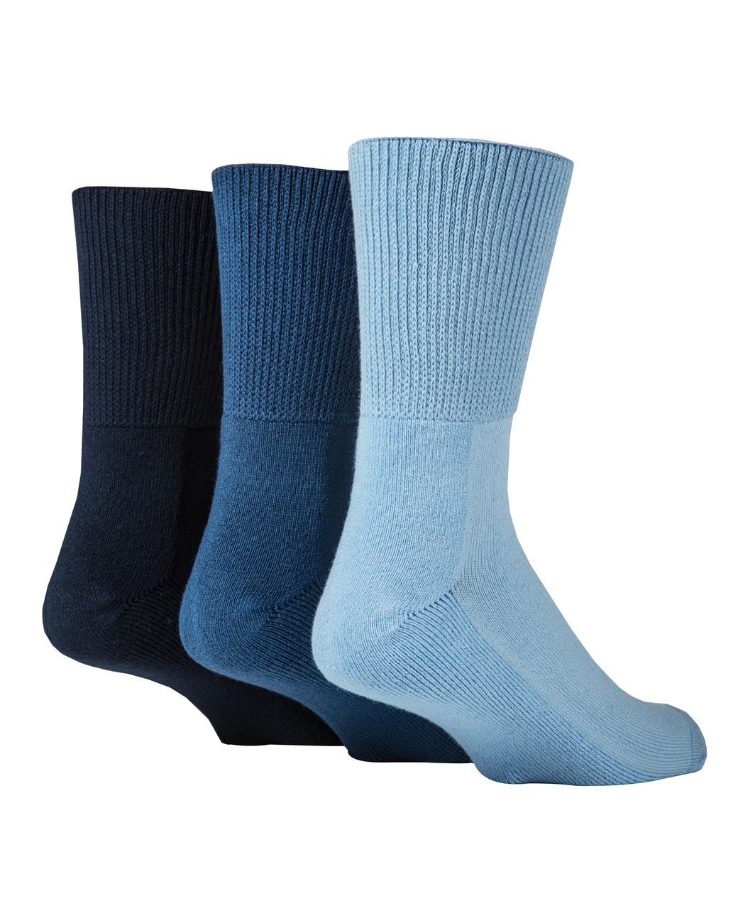 IOMI Blue Extra Wide Bamboo Socks For Diabetics By for men