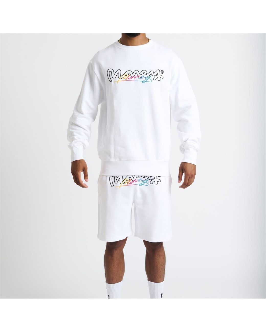 Money White Chop Vice Crew for men