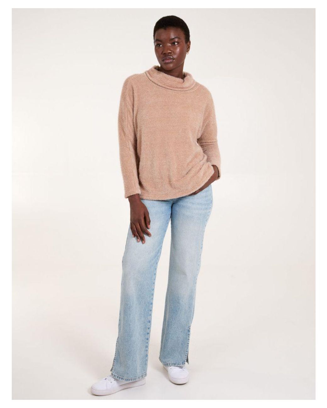 Blue Vanilla Natural High Neck Jumper