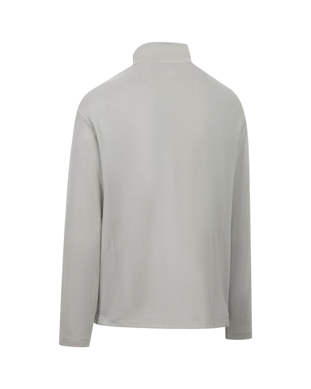 Trespass Gray Sebastian Dlx Quarter Zip Fleece Top (Greystone) for men