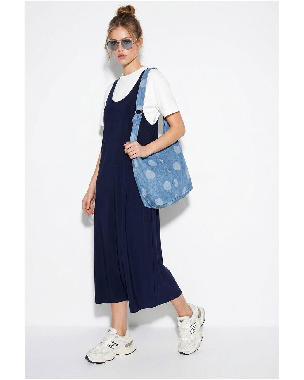 Bianco Lucci Blue Midi Dress