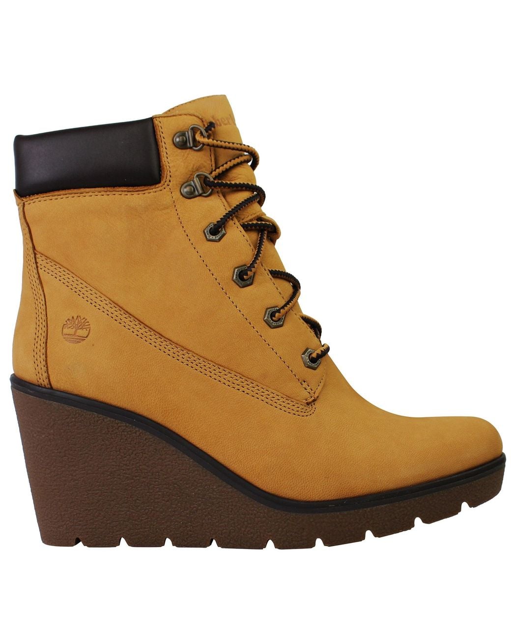 Timberland Brown Paris Height 6Inch Wheat Wedge Boots