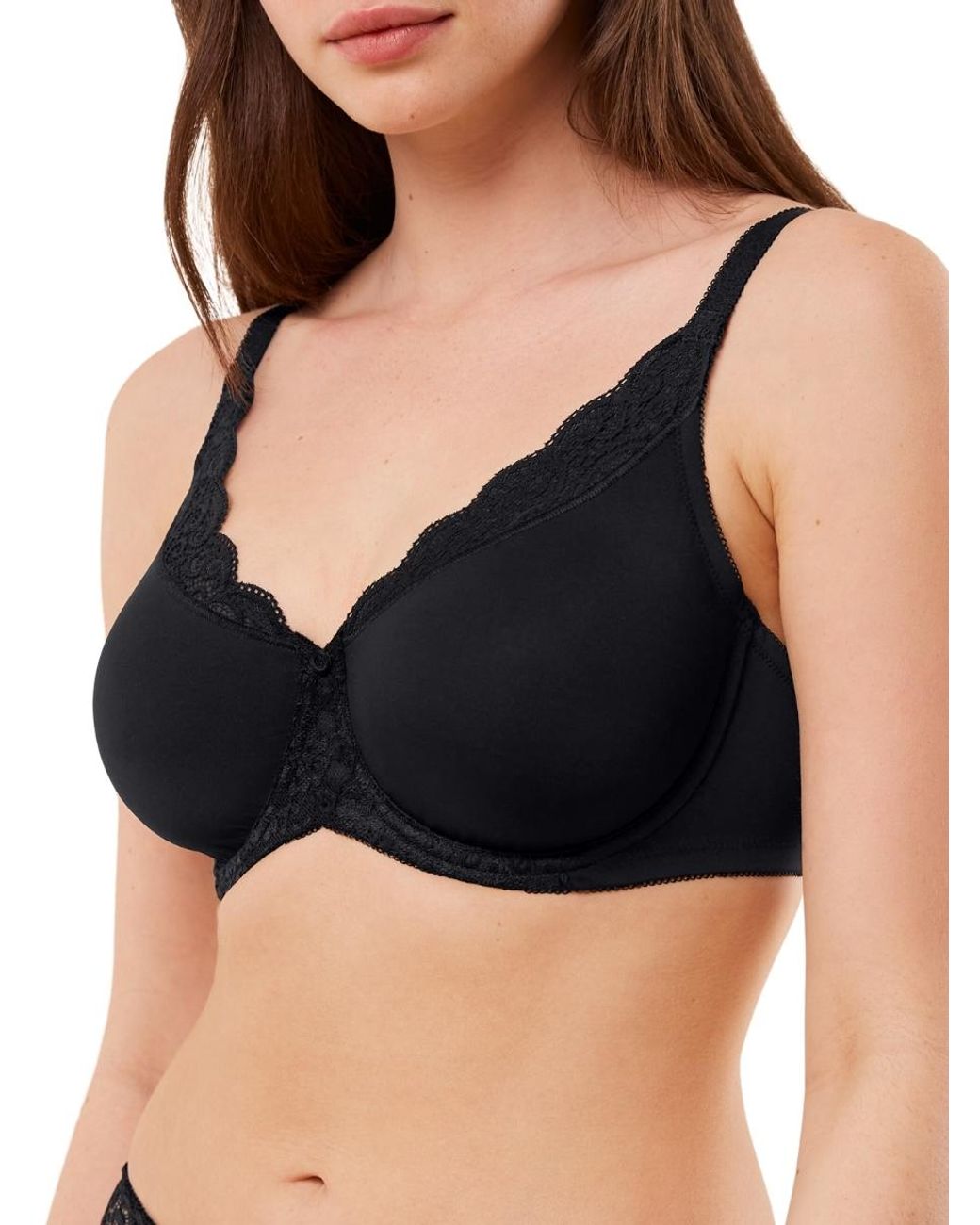 Triumph Black Amourette W01 Minimizer Bra
