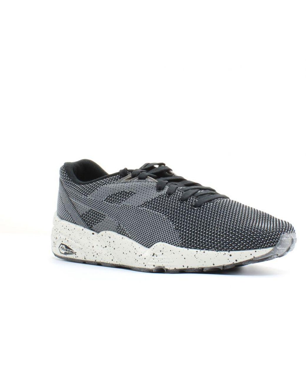PUMA R698 Knit Mesh V2 Fltrd Black Textile Lace Up Trainers 361659 01 in  Grey for Men | Lyst UK