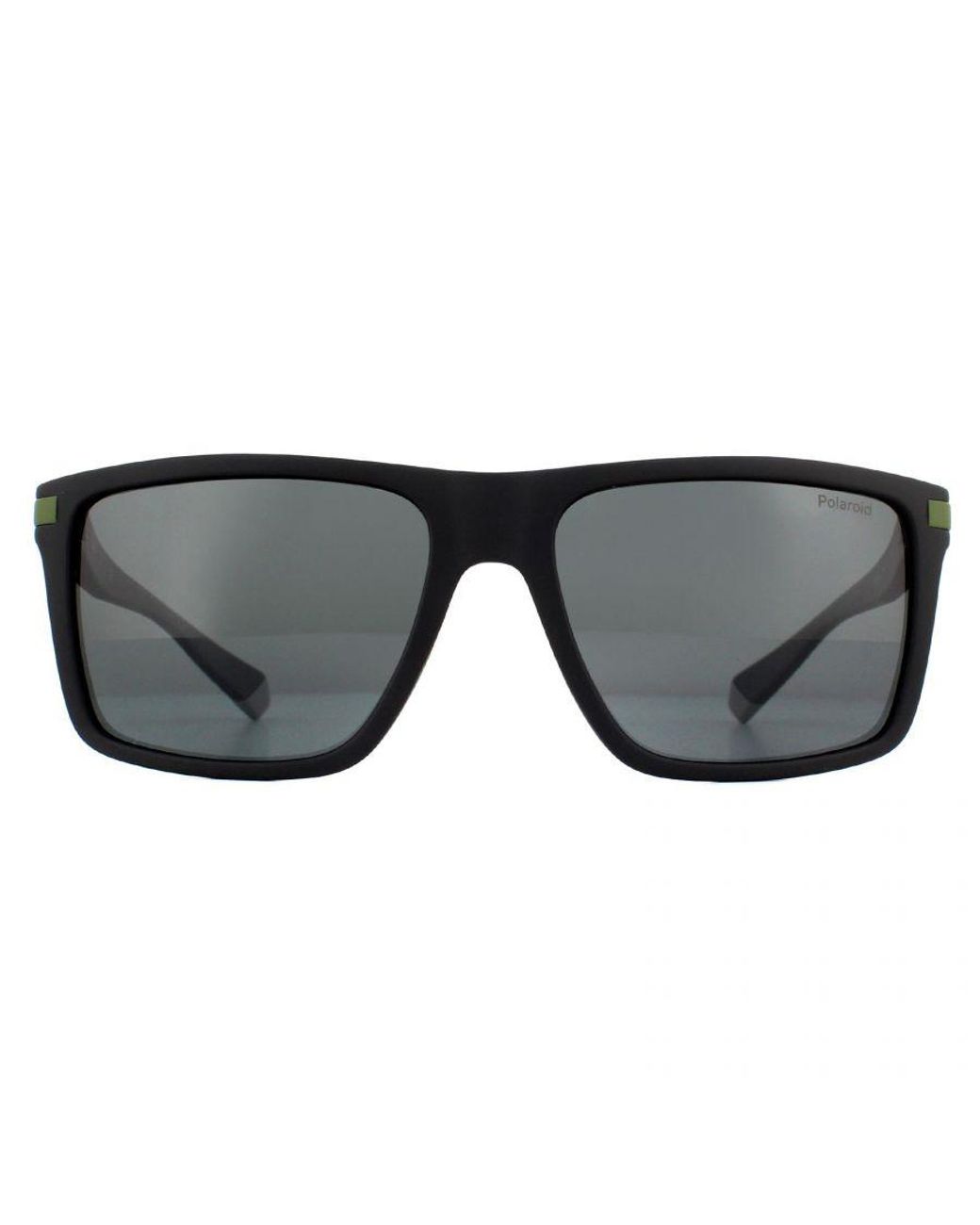 Polaroid Black Rectangle Polarized Sunglasses for men