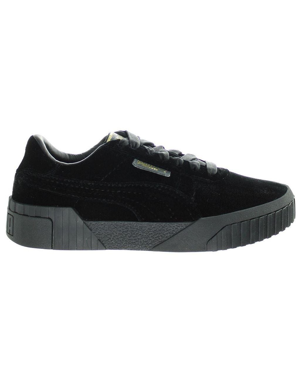 PUMA Black Cali Trainers Velvet