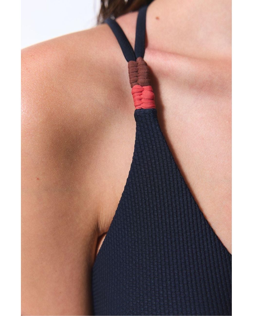 Penti Blue Shay Crochet Detail Swimsuit