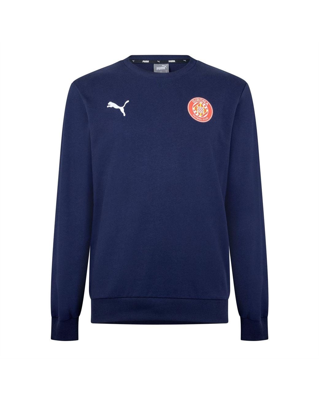 PUMA Blue Gfc Teamgoal Casuals Crew Neck Performance Sweatshirt for men