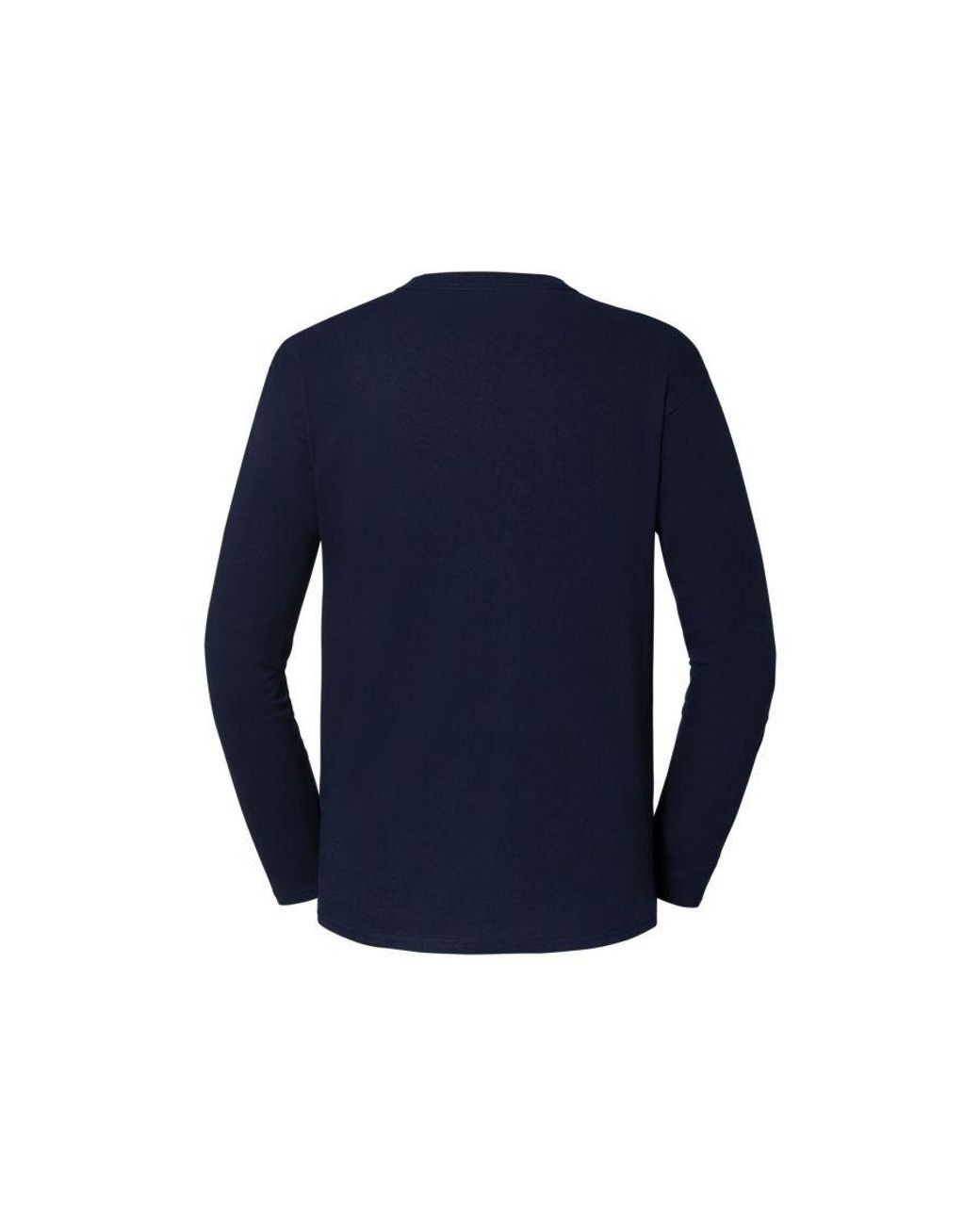 Fruit Of The Loom Blue Iconic Premium Long-Sleeved T-Shirt (Deep) for men