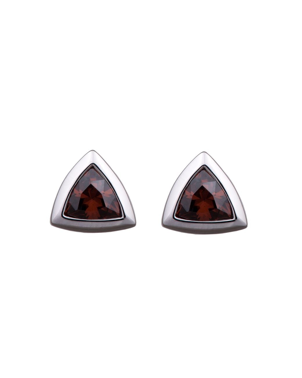 Orphelia Black 925 Sterling Stud Earrings