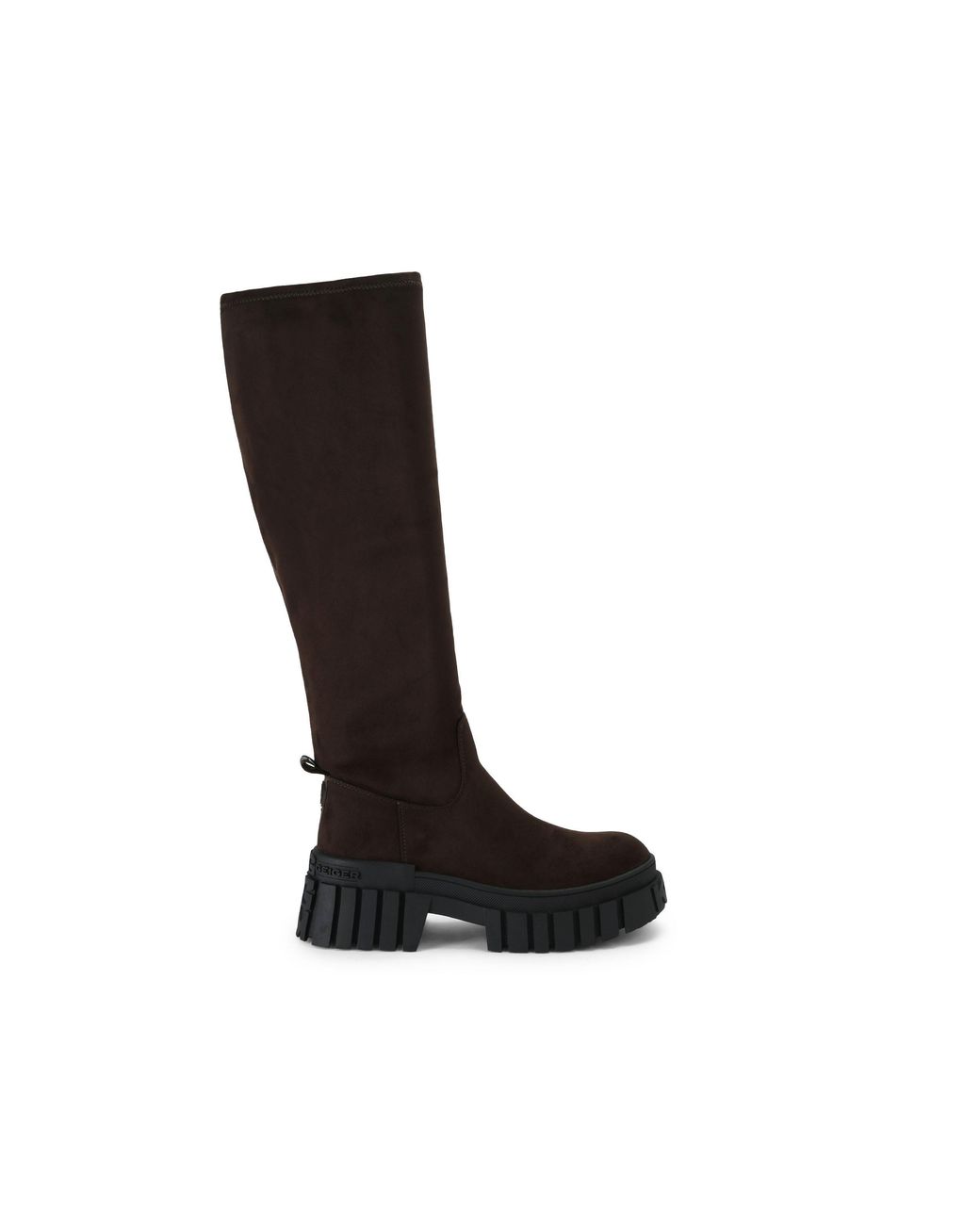 KG by Kurt Geiger Black Suedette Tegan Sock Knee2 Boots
