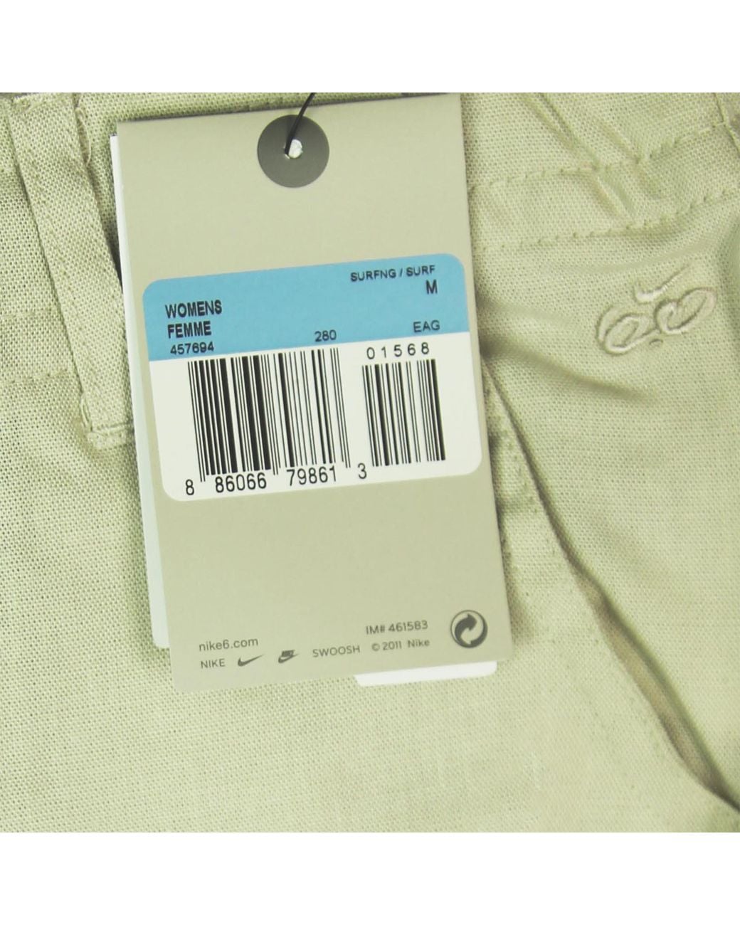 Nike Green Sb Grind Trims Cream Chino Trousers