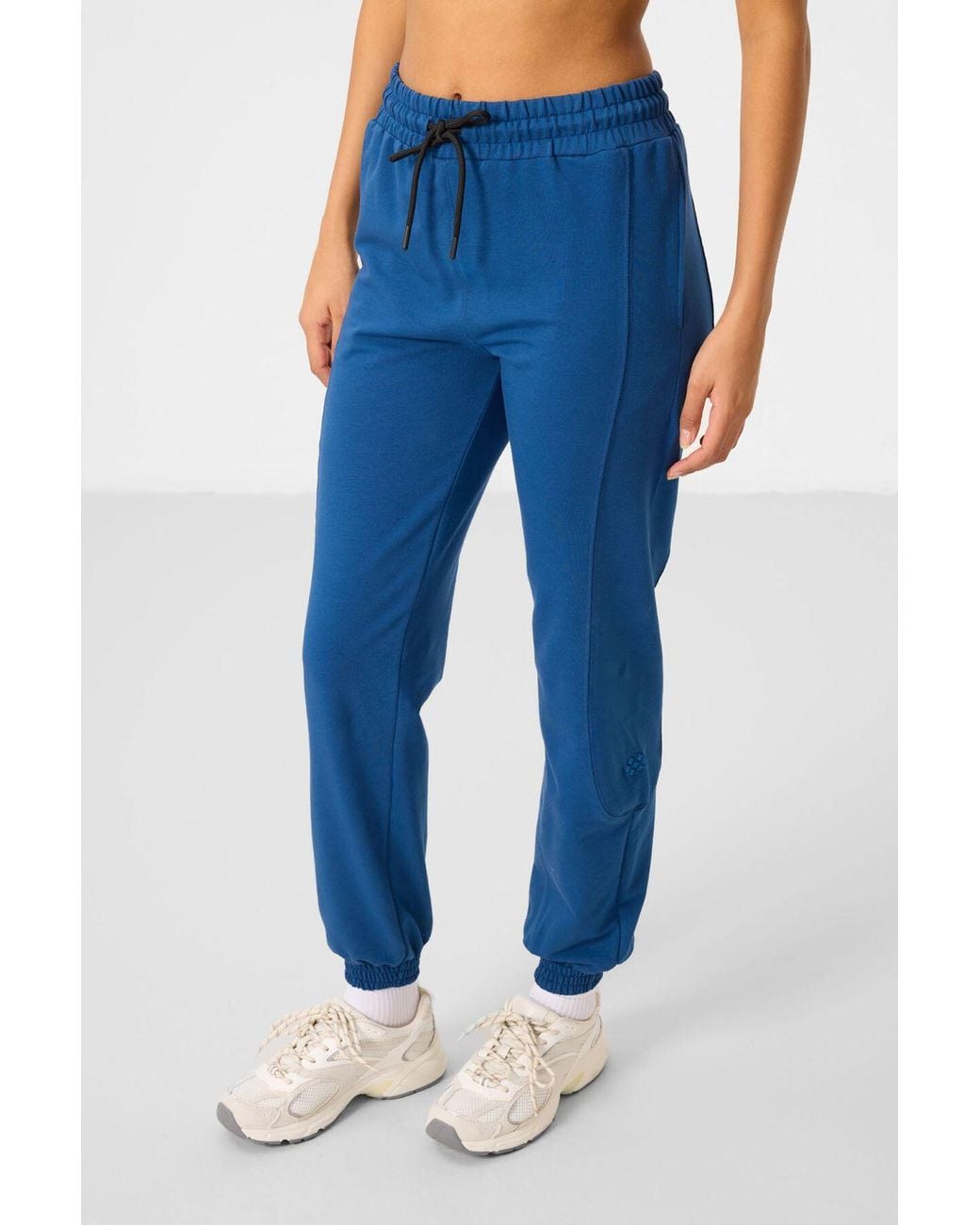 TOMMY LIFE Blue Oversized Fleece Sweatshirt And Pants Set