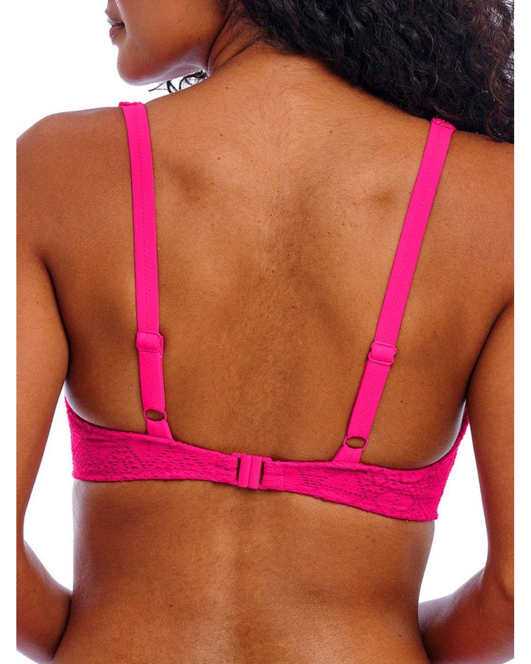 Freya Pink Nomad Nights High Apex Bikini Top
