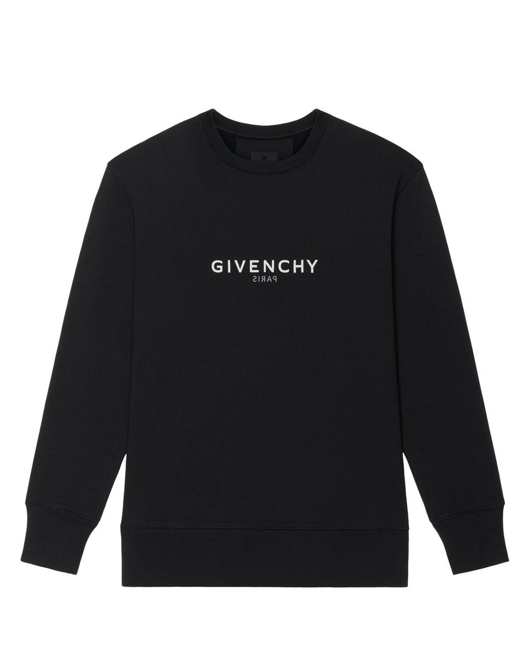 Givenchy Black Reverse Paris Sweatshirt for men
