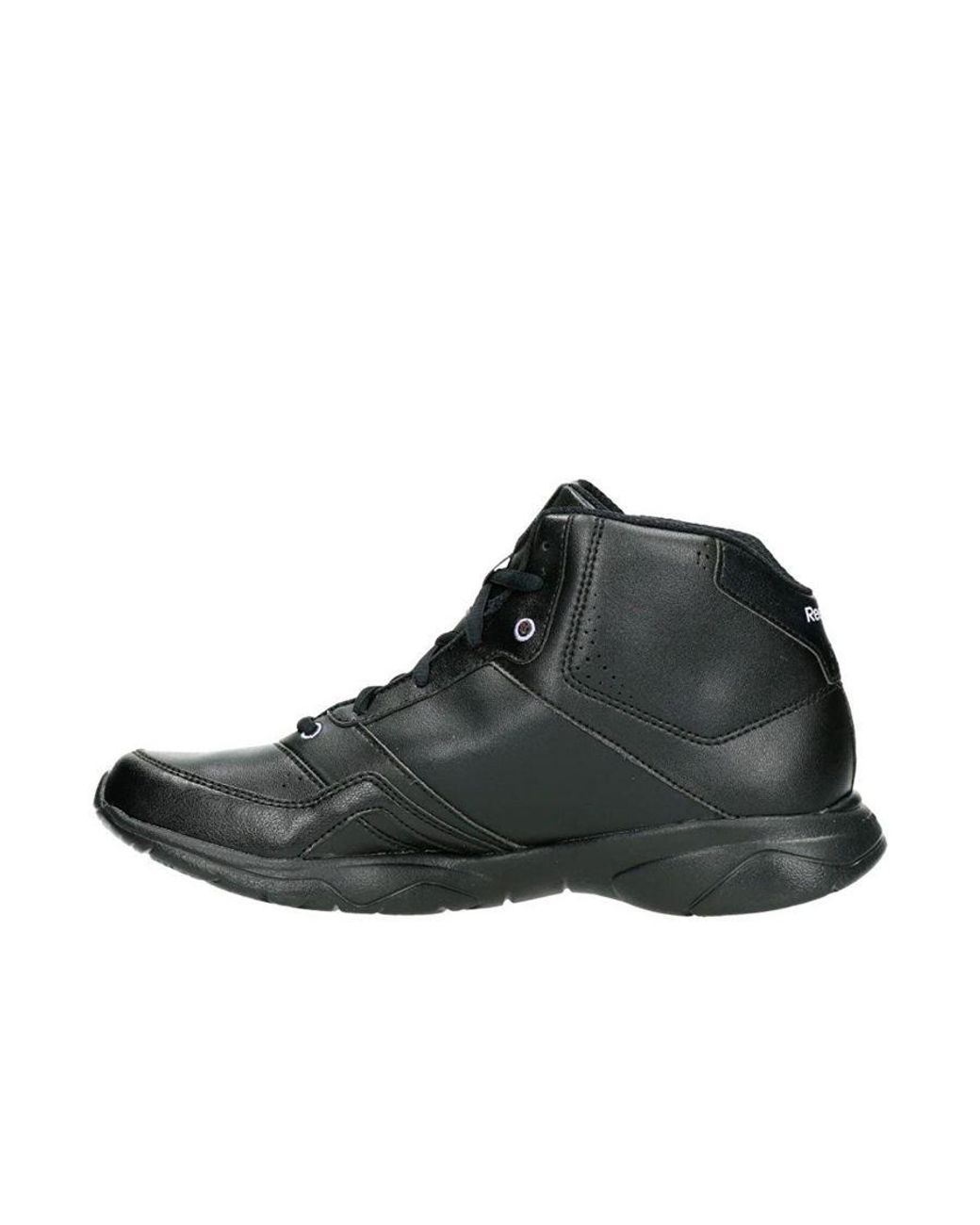 Reebok Black Studio Advance Mid Lace-Up Synthetic Trainers V46919