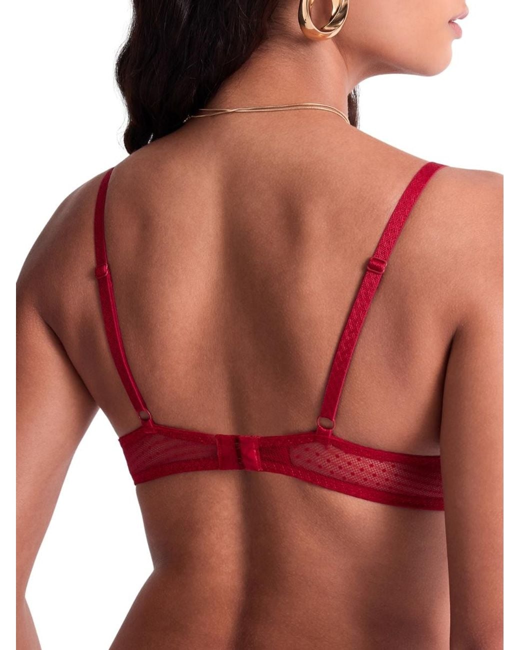 Aubade Red Mystery Of Love Ultra Low Triangle Plunge Bra
