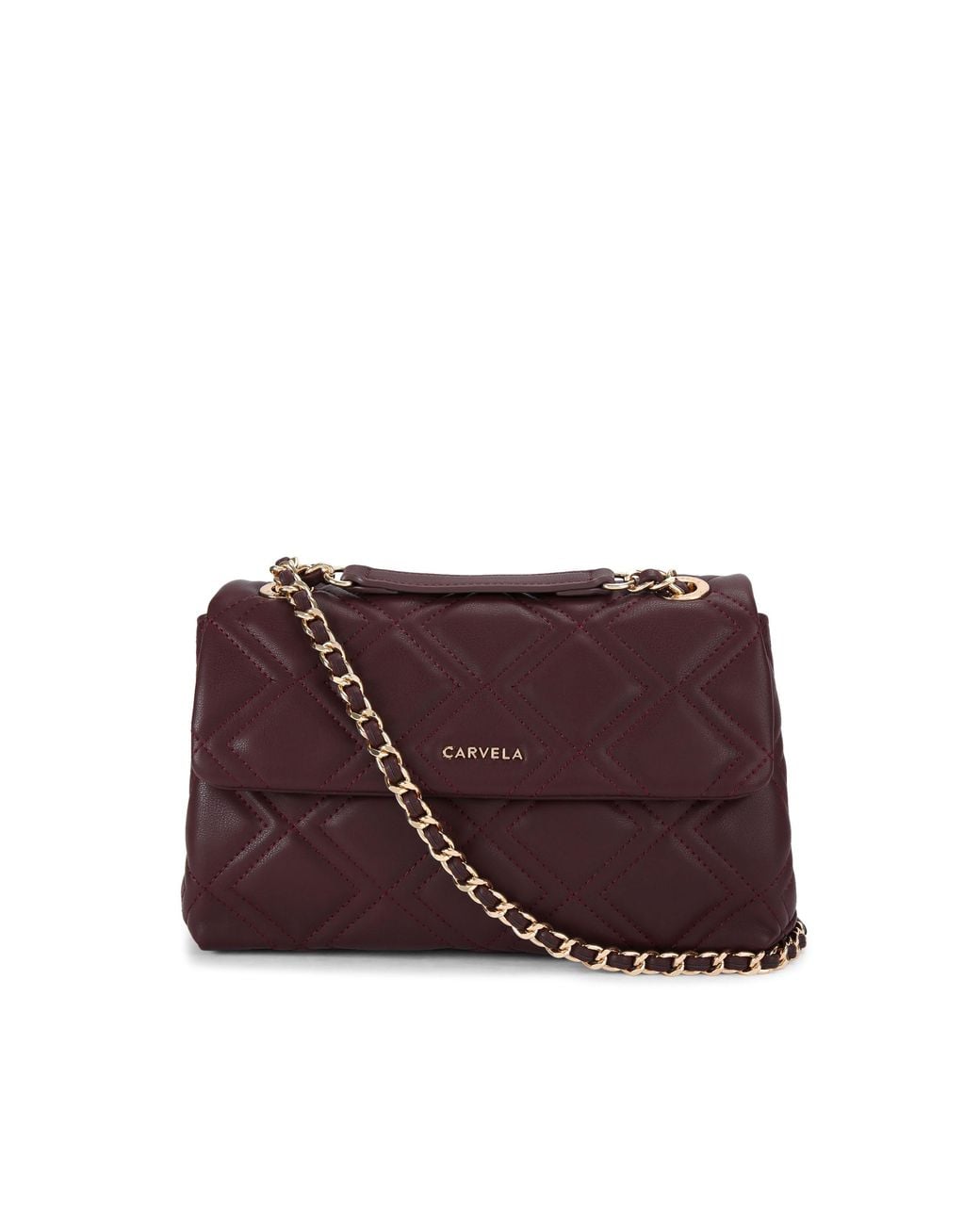 Carvela Kurt Geiger Purple Large Rosa Chain Shoulder Bag