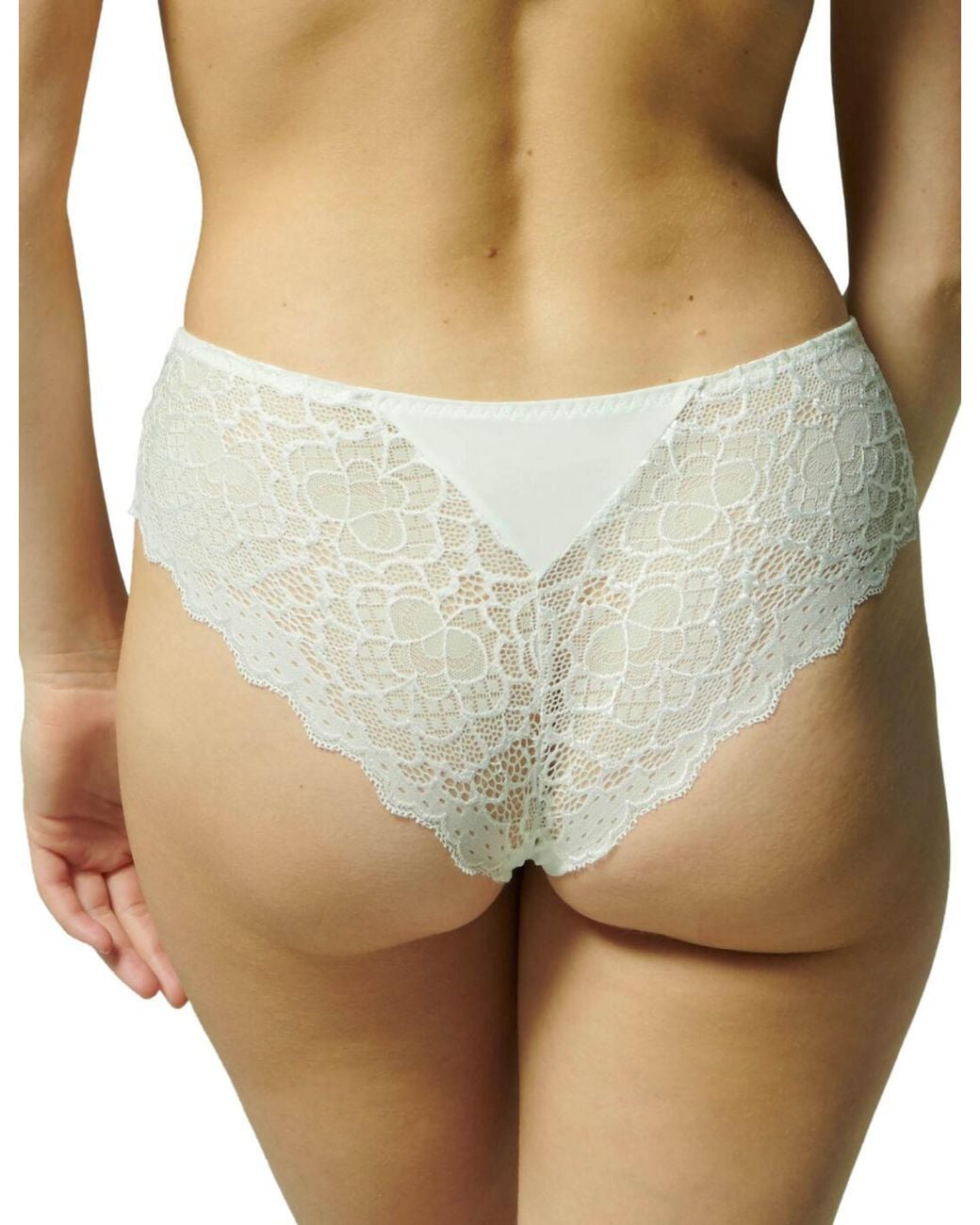 Simone Perele White 12A630 Caresse Short Brief