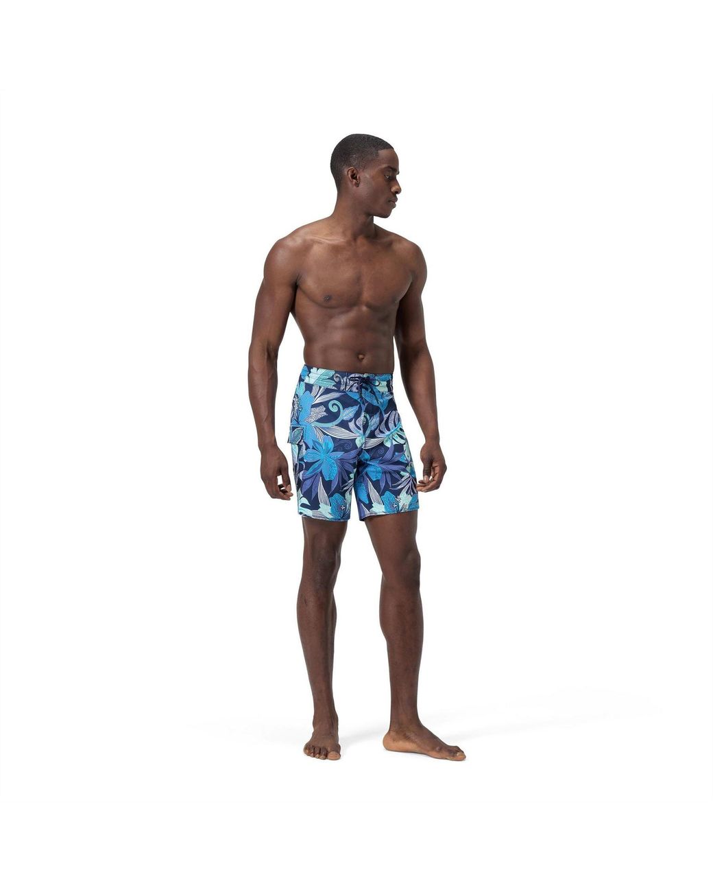 Speedo Blue Floral Patterned Boardshort 18 Inch for men