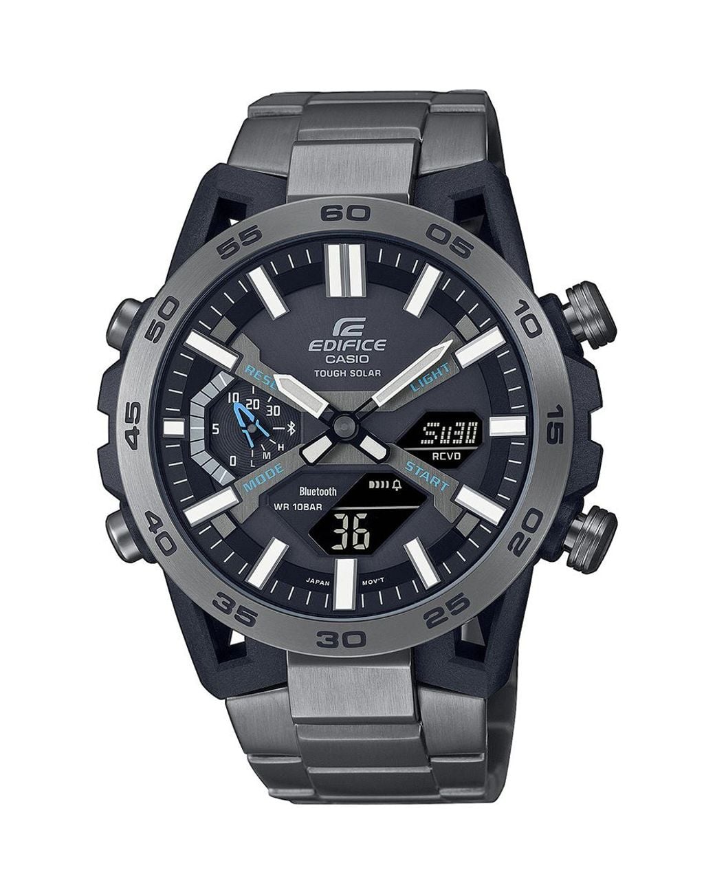 G-Shock Black Edifice Watch Ecb-2000Dc-1Aef Stainless Steel for men