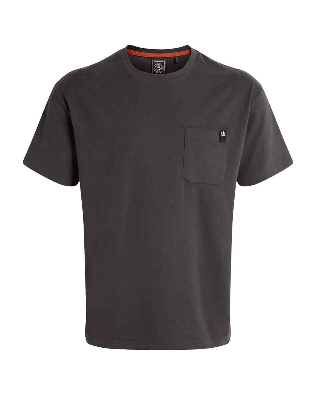 Craghoppers Black Wakefield Pocket T-Shirt (Carbon) for men