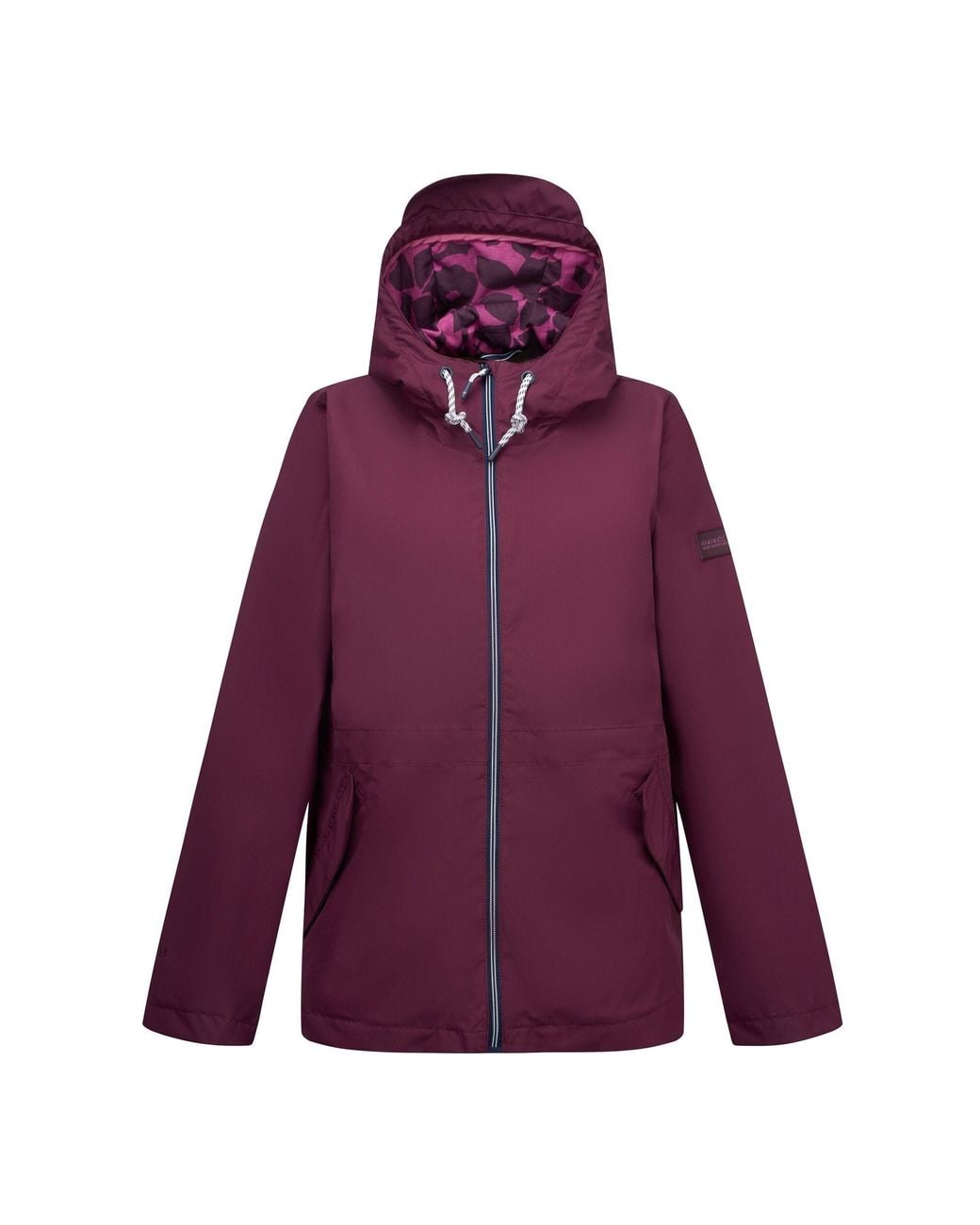 Regatta Purple Ladies Bayletta Grid Distress Waterproof Jacket (Fig)