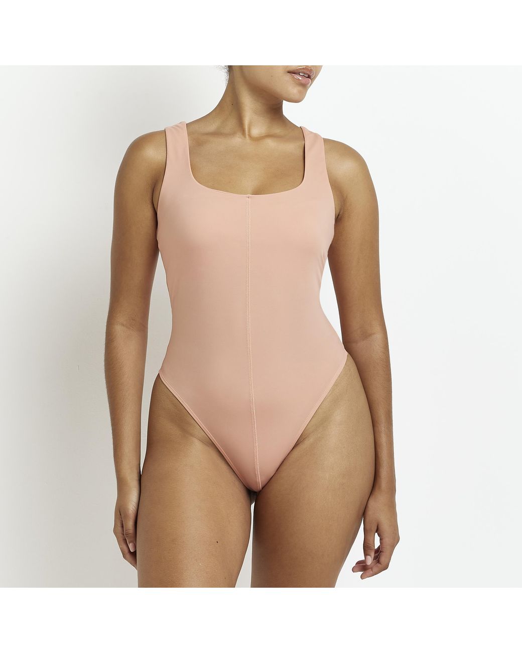 River Island Natural Bodysuit Scoop